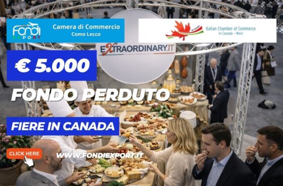 Successo garantito in Canada a Vancouver: usa il finanziamento a fondo perduto di €5.000 della Camera di Commercio Como Lecco per la tua impresa nel 2026