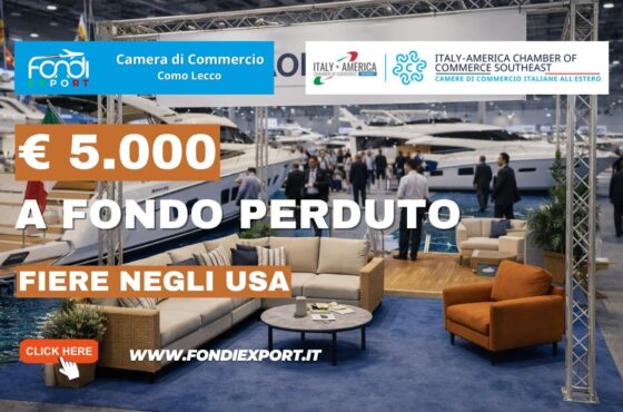 Strategia vincente nel mercato statunitense a Miami: finanziamento a fondo perduto di €5.000 e supporto della Italy-America Chamber of Commerce of Southeast, Miami