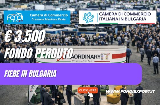 finanziamento a fondo perduto di €3.500 “Chiavi in mano”: la tua strategia vincente in Bulgaria con Camera di Commercio di Cremona Mantova Pavia