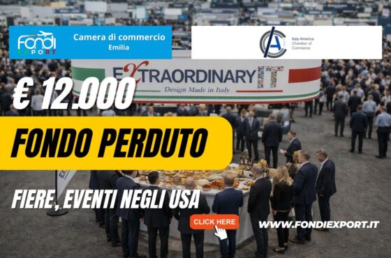 Vendi nel mercato statunitense a New York con il finanziamento a fondo perduto di €12.000 pronti per la tua azienda dalla Camera di Commercio dell’Emilia Parma Piacenza Reggio Emilia