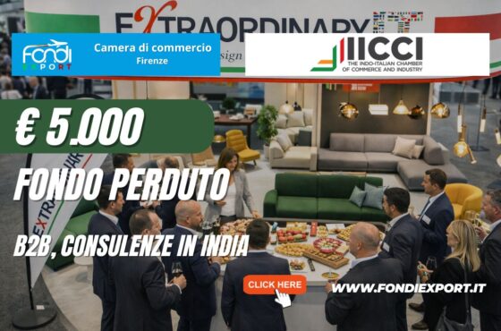 Mai più barriere verso il mercato indiano: sblocca ora il finanziamento a fondo perduto di €5.000 per B2B Ricerca Partners, Consulenza Export, Temporary Export Manager con la IICCI-The Indo-Italian Chamber of Commerce and Industry