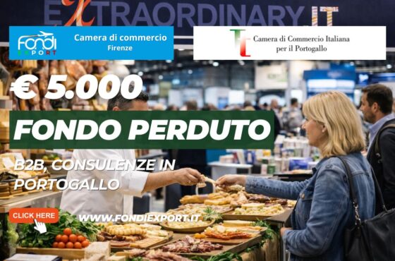 ottieni €5.000 dalla Camera di Commercio di Firenze per B2B Ricerca Partners, Consulenza Export, Temporary Export Manager con la Camera di Commercio Italiana per il Portogallo