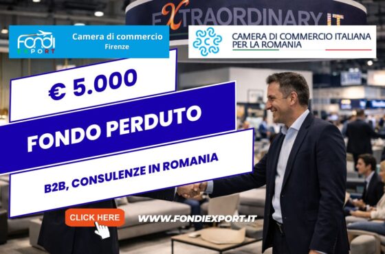 Rivoluzione export in Romania: scala il mercato rumeno con il finanziamento a fondo perduto di €5.000 e la Camera di Commercio Italiana per la Romania