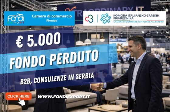 Successo garantito in Serbia: usa il finanziamento a fondo perduto di €5.000 della Camera di Commercio di Firenze per la tua impresa nel 2026