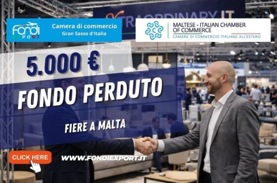 Bando Fiere a Malta: finanziamento a fondo perduto di 5.000 euro per le imprese della Regione Abruzzo
