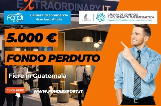 Porta la tua azienda in Guatemala: 5.000 euro dalla Camera di Commercio del Gran Sasso d’Italia per Fiere