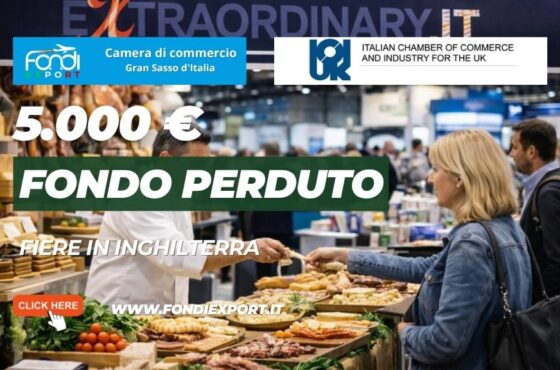 Imprese della Regione Abruzzo: come ottenere 5.000 euro per l’export in Inghilterra