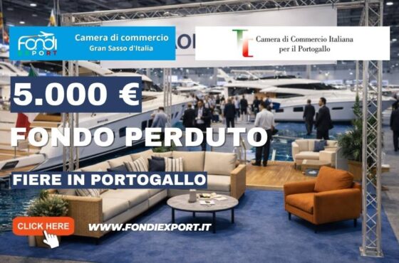 Nuovo bando Camera di Commercio del Gran Sasso d’Italia: finanziamento a fondo perduto di 5.000 euro per Fiere in Portogallo