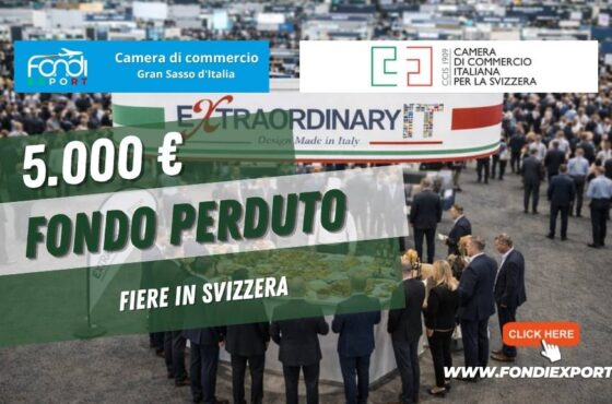 Fai Fiere in Svizzera e la Camera di Commercio del Gran Sasso d’Italia copre fino a 5.000 euro
