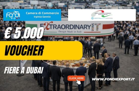 Il tuo business a Dubai non può aspettare: richiedi il finanziamento a fondo perduto di €5.000 della Camera di Commercio Irpinia Sannio