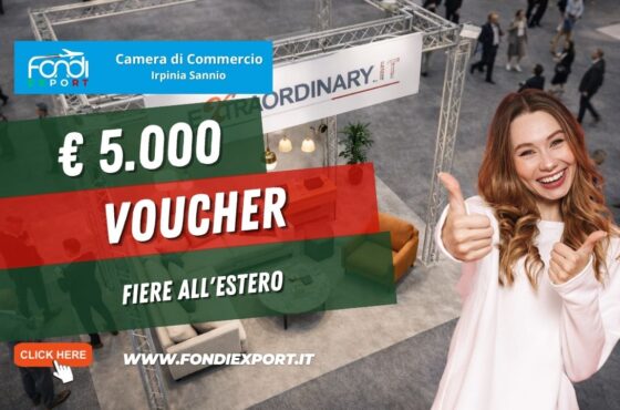 Internazionalizzazione 2026: fino a 5.000 € a fondo perduto per fiere estere con la Camera di Commercio Irpinia Sannio