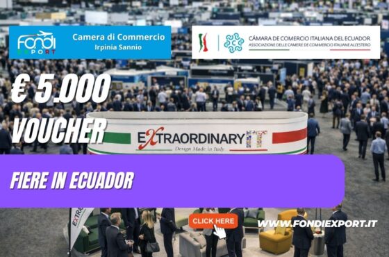 Finanziamento a fondo perduto di €5.000 “Chiavi in mano”: la tua strategia vincente in Ecuador con Camera di Commercio Irpinia Sannio