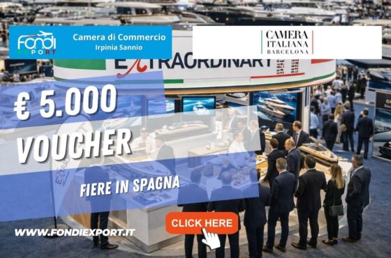 €5.000 pronti all’uso: come usare i fondi della Camera di Commercio Irpinia Sannio per Fiere della Camera di Commercio Italiana-Barcelona nel 2026