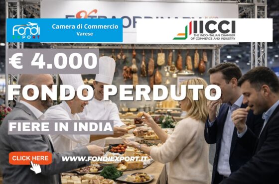 Obiettivo mercato indiano: come ottenere il finanziamento a fondo perduto di €4.000 della Camera di Commercio di Varese prima che finisca