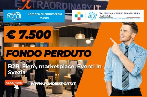 Strategia vincente nel mercato svedese: finanziamento a fondo perduto di €7.500 e supporto della Camera di Commercio Italiana per la Svezia