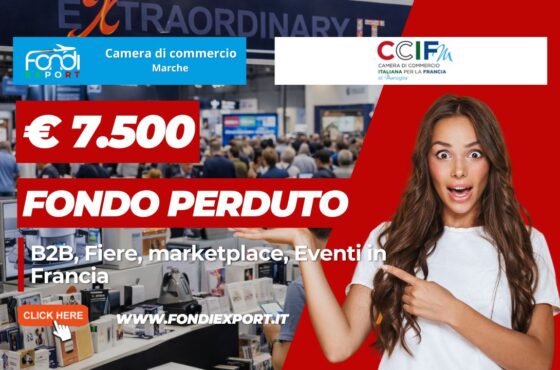 Successo garantito in Francia: usa il finanziamento a fondo perduto di €7.500 della Camera di Commercio delle Marche per la tua impresa nel 2026