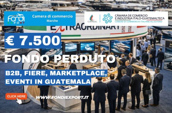 B2B, Fiere, marketplace, Eventi 2026: scala il mercato guatemalteco con i fondi della Camera di Commercio delle Marche di €7.500