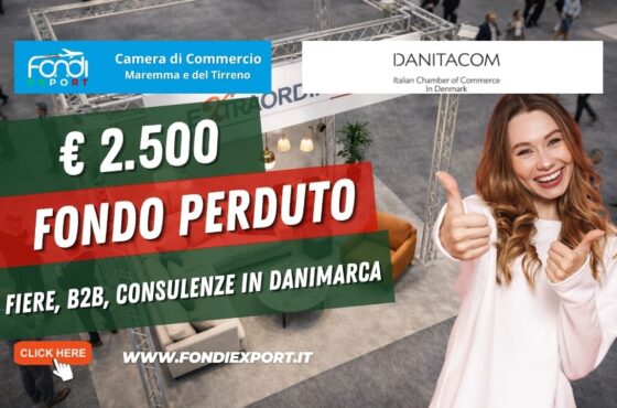 €2.500 pronti all’uso: come la Camera di Commercio della Maremma del Tirreno Livorno Grosseto finanzia Fiere, B2B, Consulenze con la Camera di Commercio Italiana in Danimarca nel 2026