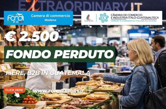 Finanzia la tua crescita nel mercato guatemalteco: la Camera di Commercio di Modena mette a disposizione finanziamento a fondo perduto di €2.500