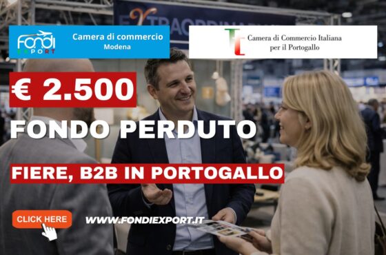 Mai più barriere verso il mercato portoghese: sblocca ora il finanziamento a fondo perduto di €2.500 per Fiere ed Eventi, B2B Ricerca Partners con la Camera di Commercio Italiana per il Portogallo