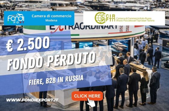 Export in Russia: ottieni €2.500 per Fiere ed Eventi, B2B Ricerca Partners
