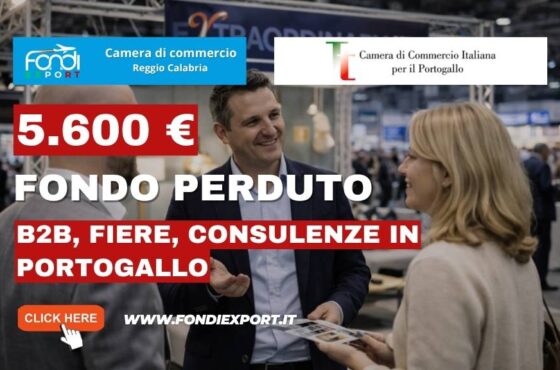 € 5.600 per il tuo export nel mercato portoghese: bando Camera di Commercio di Reggio Calabria 2026