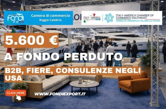 Imprese della provincia di Reggio Calabria nel mercato statunitense a Miami: finanziamento a fondo perduto di € 5.600 dalla Camera di Commercio di Reggio Calabria