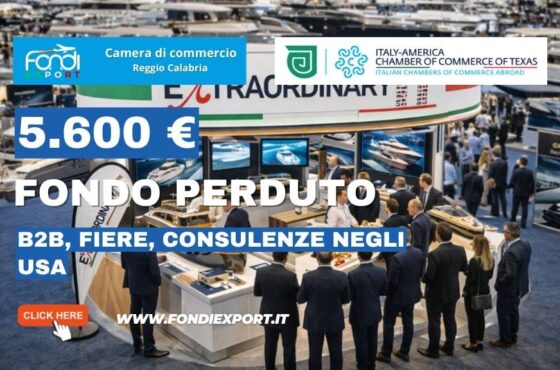 B2B, Fiere, Consulenze negli USA in texas: contributo € 5.600 per esportare nel mercato statunitense in Texas