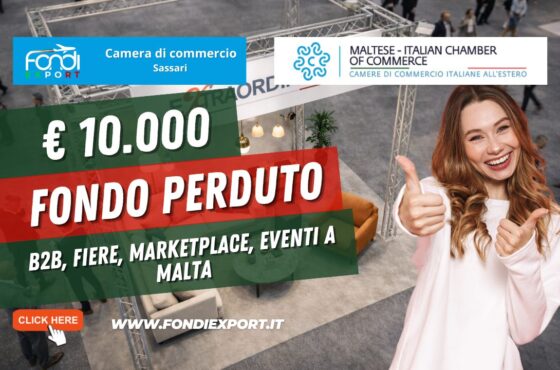 Finanziamento a fondo perduto di €10.000 “Chiavi in mano”: la tua strategia vincente a Malta con Camera di Commercio di Sassari