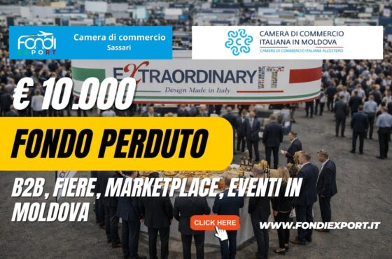 Finanzia la tua crescita nel mercato moldavo: la Camera di Commercio di Sassari mette a disposizione finanziamento a fondo perduto di €10.000