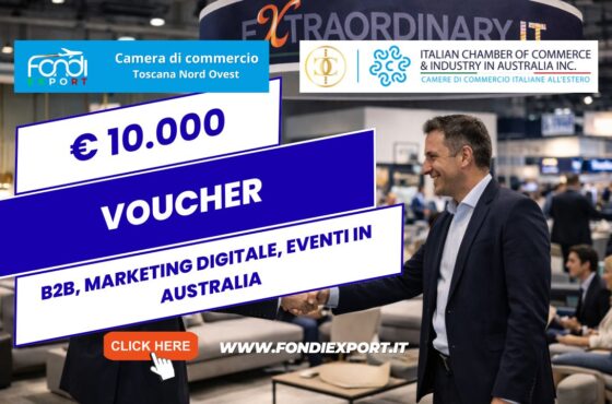 voucher di €10.000 per l’export in Australia a Sidney: bando della Camera di Commercio Toscana Nord Ovest per B2B, marketing digitale, Eventi