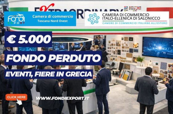 finanziamento a fondo perduto di €5.000 per l’export in India: bando della Camera di Commercio Toscana Nord Ovest per Eventi, Fiere