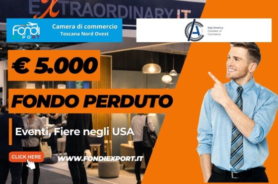 Fondi Export 2026: la Camera di Commercio Toscana Nord Ovest finanzia la tua crescita negli USA a New York con finanziamento a fondo perduto di €5.000