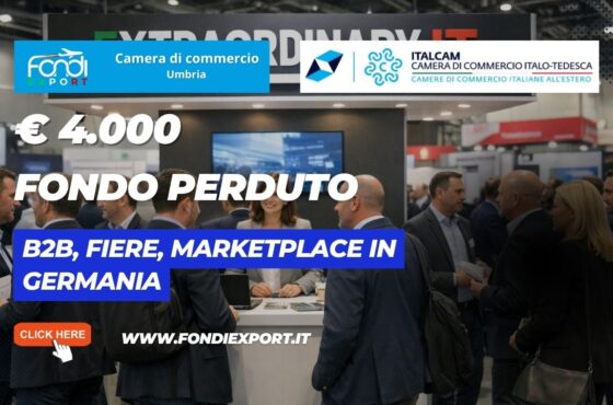 Mai più barriere verso il mercato tedesco: sblocca ora il finanziamento a fondo perduto di €4.000 per B2B, Fiere, marketplace con la Camera di Commercio Italo-Tedesca