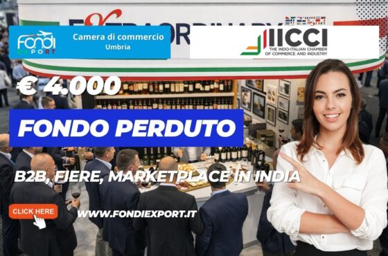 Rivoluzione export in India: scala il mercato indiano con il finanziamento a fondo perduto di €4.000 e la IICCI-The Indo-Italian Chamber of Commerce and Industry