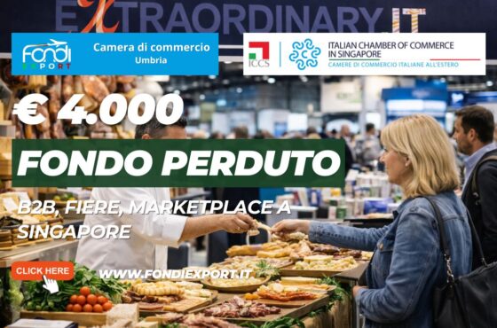 Rivoluzione export a Singapore: scala il mercato singaporiano con il finanziamento a fondo perduto di €4.000 e la Italian Chamber of Commerce in Singapore