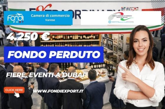 Fiere, Eventi a Dubai: finanziamento a fondo perduto di 4.250 euro dalla Camera di Commercio di Varese
