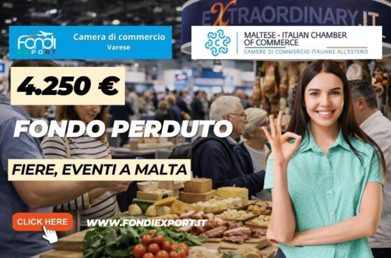 Fiere, Eventi a Malta: come ottenere 4.250 euro a fondo perduto dalla Camera di Commercio di Varese