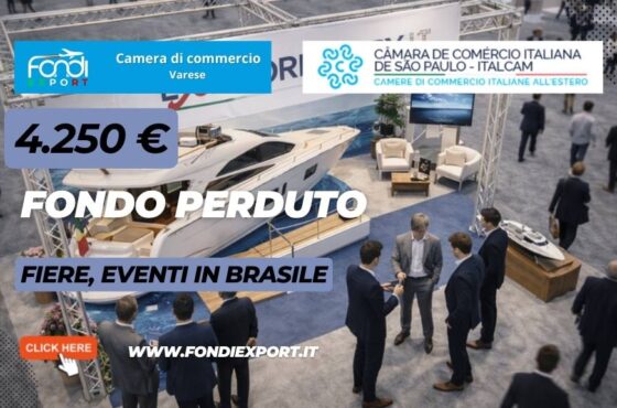 4.250 euro dalla Camera di Commercio di Varese per Fiere, Eventi in Brasile con la Camera di Commercio Italiana in Brasile