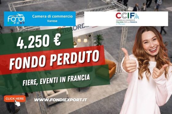 Come esportare in Francia con i fondi della Camera di Commercio di Varese: 4.250 euro a fondo perduto