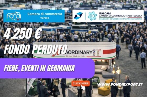 Partecipa a Fiere, Eventi in Germania: la Camera di Commercio di Varese ti dà 4.250 euro