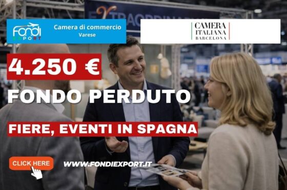 Fino a 4.250 euro per partecipare a Fiere, Eventi in Spagna a Barcellona con la Camera di Commercio di Varese