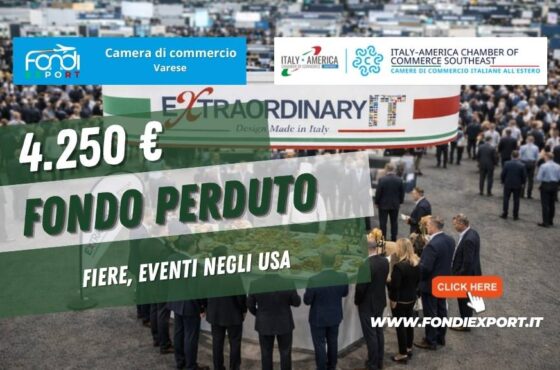 Fino a 4.250 euro per partecipare a Fiere, Eventi negli USA a Miami con la Camera di Commercio di Varese