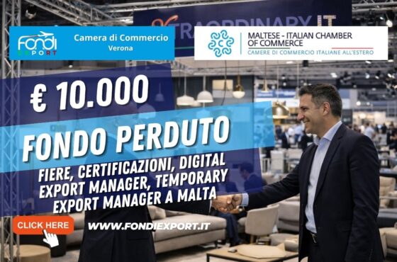 Rivoluzione export a Malta: scala il mercato maltese con il finanziamento a fondo perduto di €10.000 e la Maltese Italian Chamber of Commerce