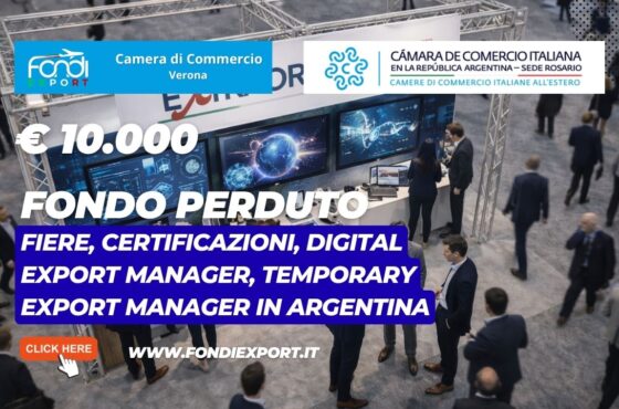 Strategia vincente nel mercato argentino: finanziamento a fondo perduto di €10.000 e supporto della Camera di Commercio Italiana in Argentina di Rosario