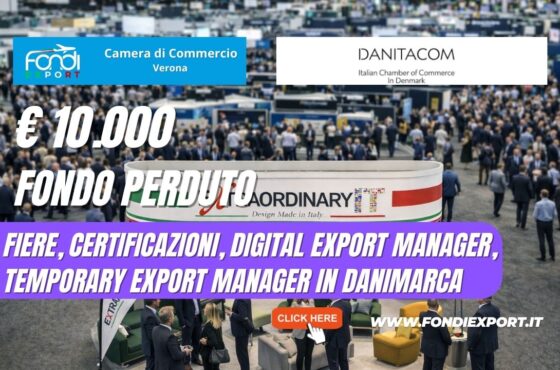 Finanziamento a fondo perduto di €10.000 “Chiavi in mano”: la tua strategia vincente in Danimarca con Camera di Commercio di Verona