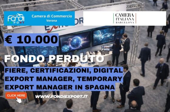 Successo garantito in Spagna a Barcellona: usa il finanziamento a fondo perduto di €10.000 della Camera di Commercio di Verona per la tua impresa nel 2026