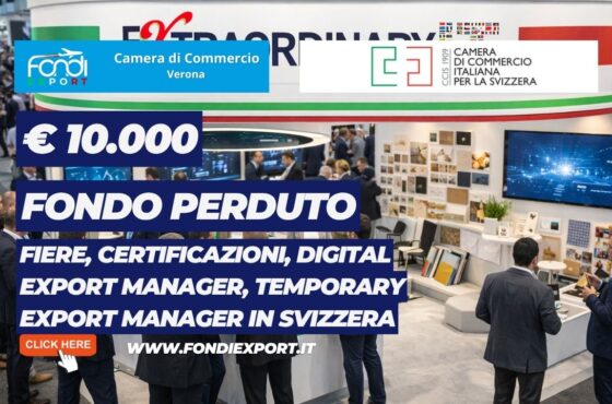 Rivoluzione export in Svizzera: scala il mercato svizzero con il finanziamento a fondo perduto di €10.000 e la Camera di Commercio Italiana per la Svizzera