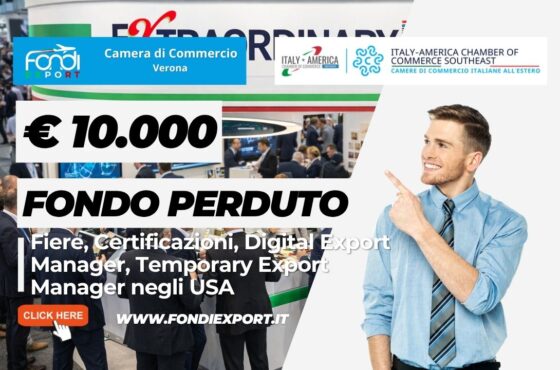 Fondi Export 2026: la Camera di Commercio di Verona finanzia la tua crescita negli USA a Miami con finanziamento a fondo perduto di €10.000