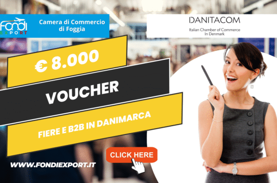 Partecipa a fiere, B2B, consulenze specialistiche, marketing digitale in Danimarca con 8000 euro a fondo perduto: spingi l’export della tua azienda